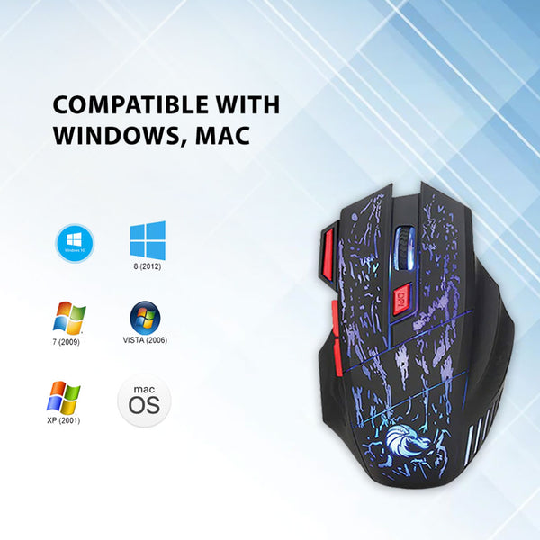 HXSJ - H300 Wired Optical 7D Gaming Mouse - 6