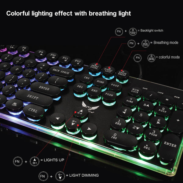 HXSJ - J40 Wired Gaming Keyboard Mouse Combo - 11
