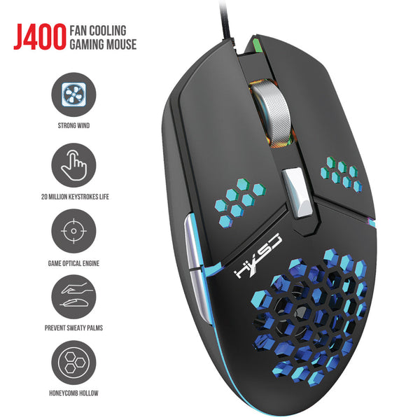 HXSJ - J400 Wired Gaming Mouse - 5