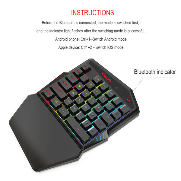 HXSJ - K99 Wireless Gaming Keyboard  Mouse Combo - 14