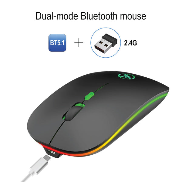 HXSJ - T18  Dual Mode Wireless Mouse - 5