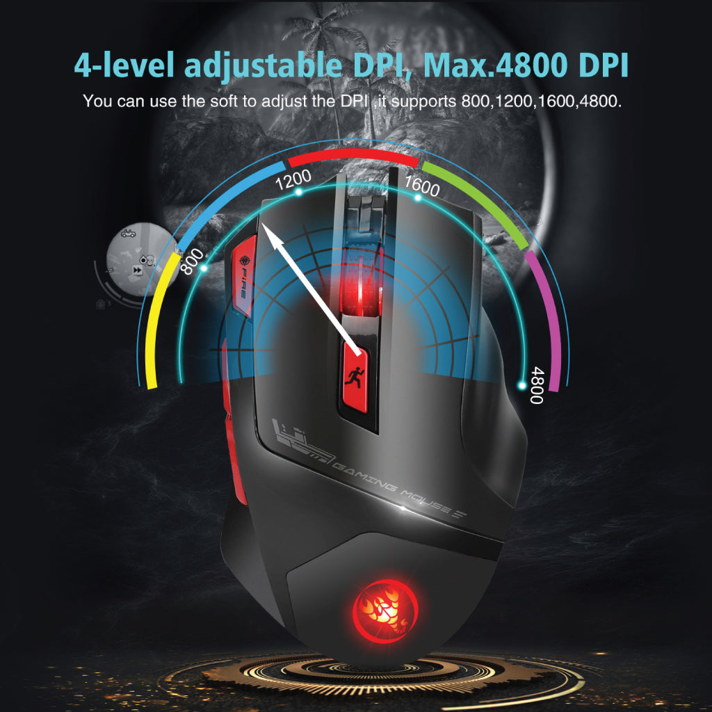 HXSJ T88 Wireless Gaming Mouse – Concept Kart HXSJ T88 Wireless Gaming Mouse – Concept Kart