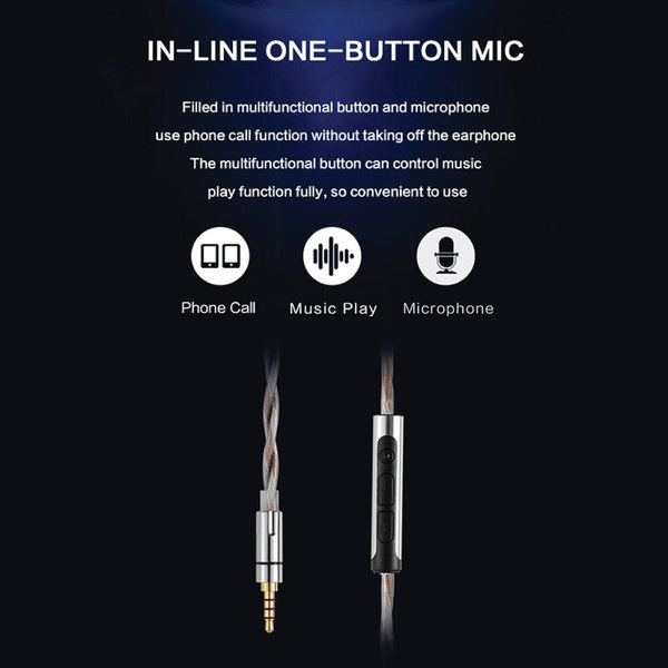 JCALLY - JC20 Upgrade Cable for IEM With Mic - 30