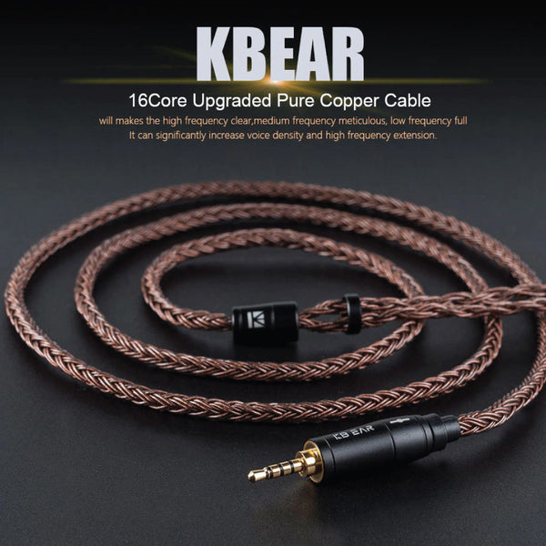 KBEAR - 16 Core Upgrade Cable for IEM - 3