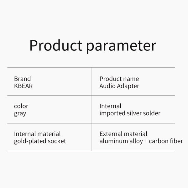 KBEAR - Audio HiFi Headphone Adapter - 6