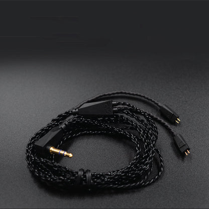 Concept-Kart-KZ-2-Pin-Type-A-0-75mm-Black-Silver-Plated-Replacement-Cable-Black-2