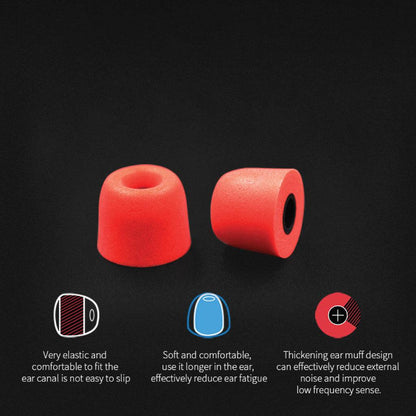 Concept-Kart-KZ-3-Pairs-Replacement-Memory-Foam-Eartips-Red-7