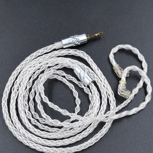 KZ - 8 Core Silver Plated Upgrade Cable for IEM - 6