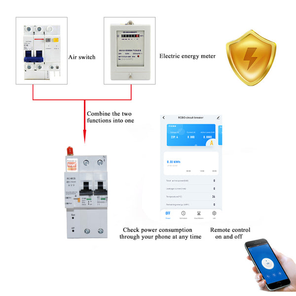 MOES - Smart Wi-Fi Micro Circuit Breaker - 6