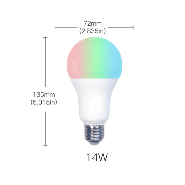 MOES - 14W RGB+C+W Smart LED Bulb - 8