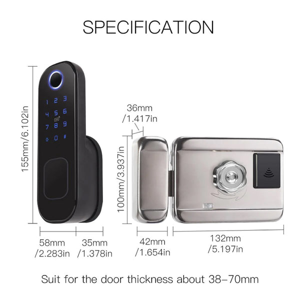 MOES - WDL-R5 WiFi Smart Door Lock - 9