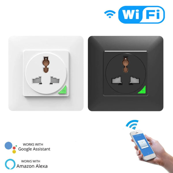MOES - WiFi Smart Light Wall Switch Socket Outlet - 2