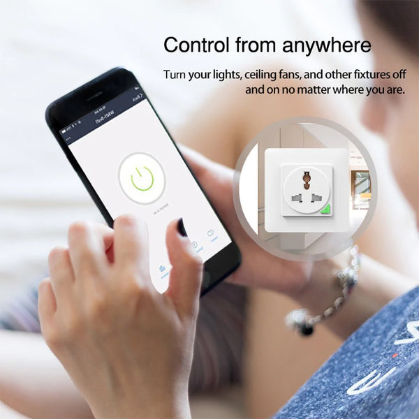 MOES - WiFi Smart Light Wall Switch Socket Outlet - 3