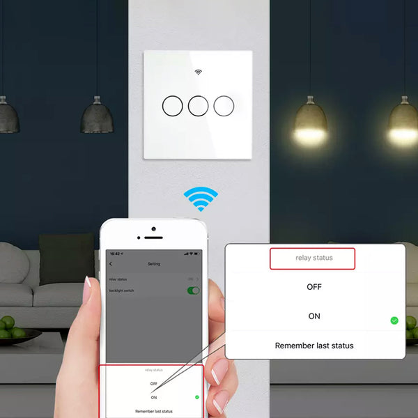 MOES - WiFi Wall Touch Smart Switch - 4