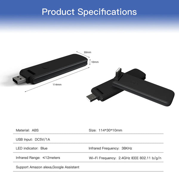 MOES - WiFi USB Smart IR+RF Wireless Remote Controller - 8