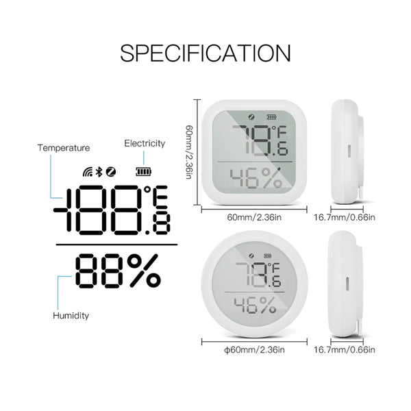 MOES - ZigBee Temperature Humidity Sensor - 8
