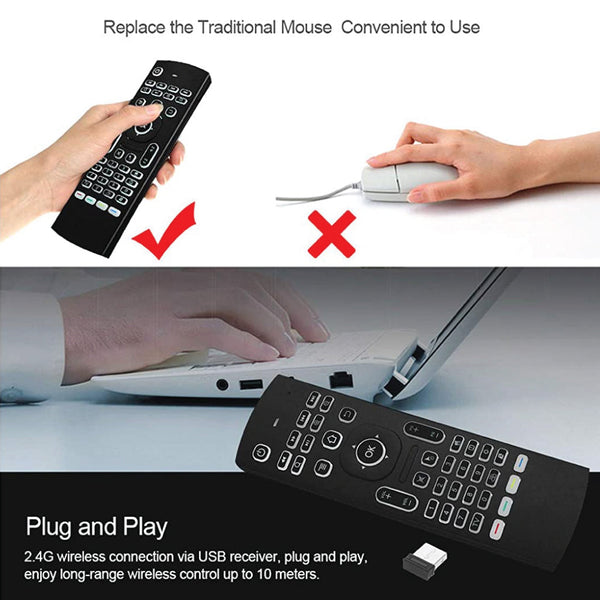 TECPHILE - MX3MBL Wireless Air Mouse - 6