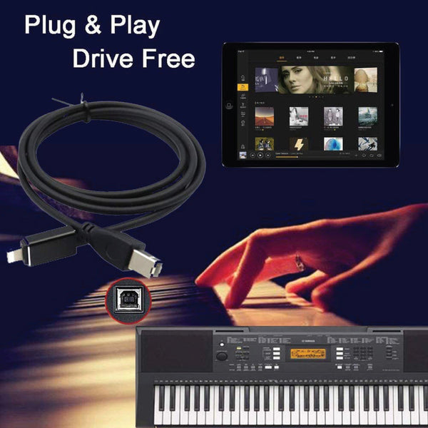 Meenova – Lightning to USB-B Midi Cable for iPad/iPhone - 5