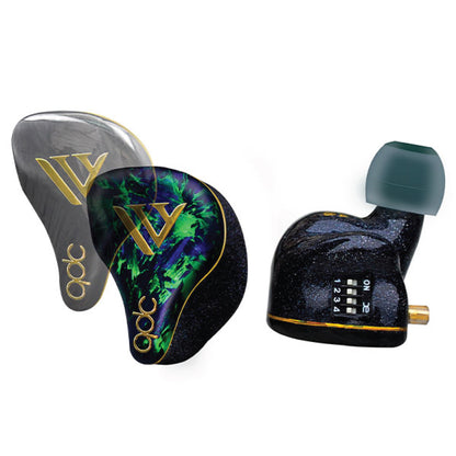 Concept-Kart-QDC-Anole-V14-Standard-Wired-IEM-Green-Black-5