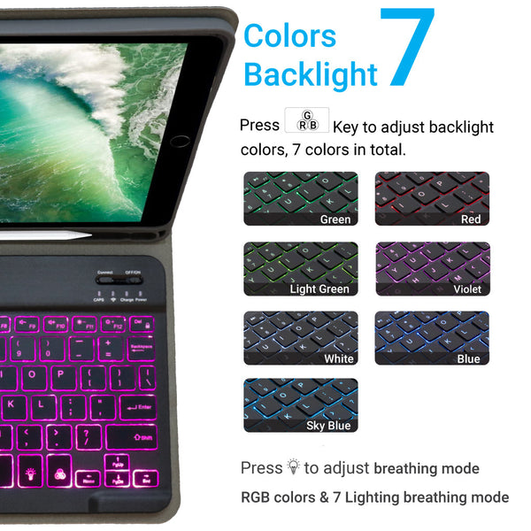 RK102D Wireless Keyboard Case For iPad - 9