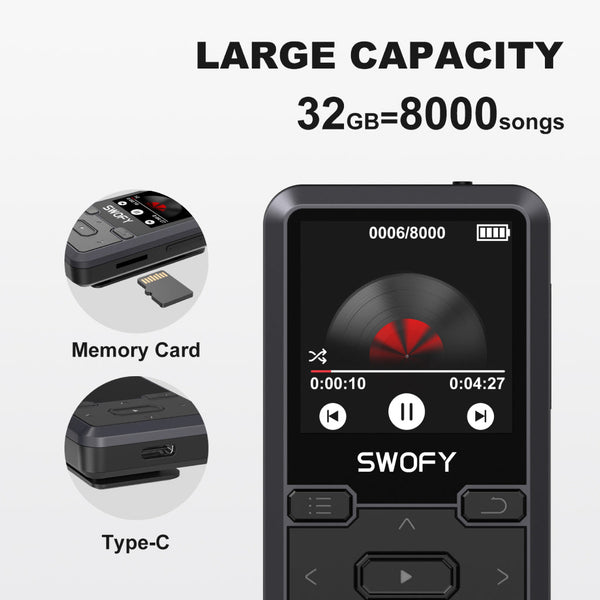 SWOFY - M10 Portable Music Player - 6