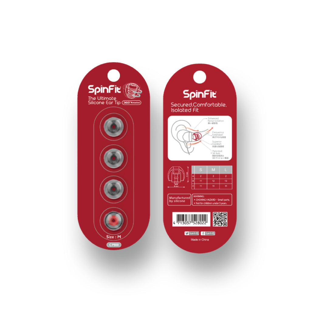 Concept-Kart-SpinFit-CP800-Silicone-Eartips-Red-5