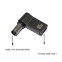 TECPHILE - 100W Female Type-C to Dell Laptop Adapter - 4
