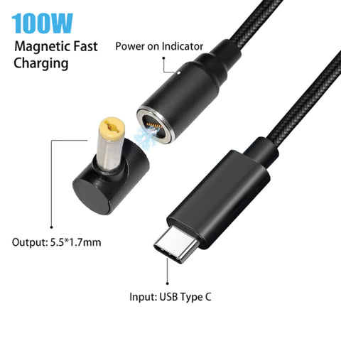 Concept-Kart-TECPHILE-100W-Magnetic-Charging-Cable-with-Adapter-for-Acer-Laptop-1-_8