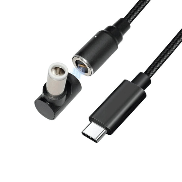 TECPHILE - 100W Magnetic Charging Cable with Adapter for Dell Laptop - 7
