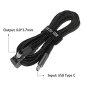 TECPHILE - 100W Magnetic Charging Cable with Adapter for Dell Laptop - 6