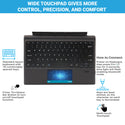 1089A-C-Wireless Magnetic Keyboard For Surface Pro 3,4,5,6,7 - 2