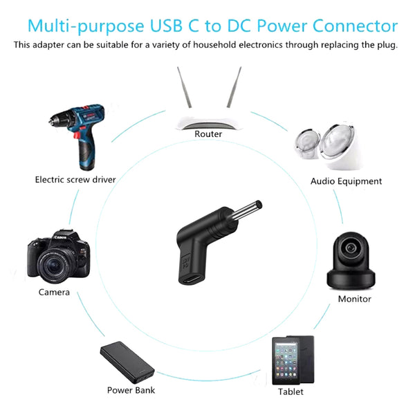 TECPHILE - 12V USB C PD to DC Charging Converter - 4