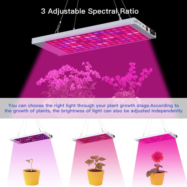 TECPHILE - 300W LED Grow Light for Indoor Plants - 6