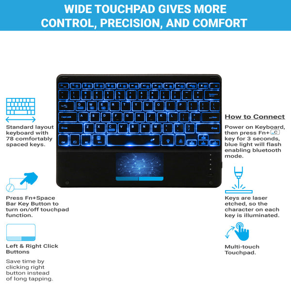 TECPHILE - 632D Wireless Keyboard - 3