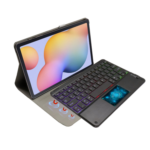 TECPHILE – DY-P610T Wireless Keyboard Case for Samsung S6 Lite - 1