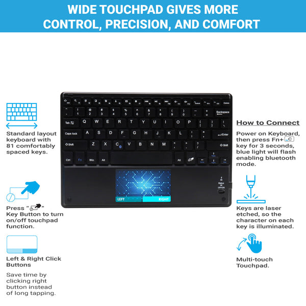 TECPHILE - HB092C Wireless Keyboard - 2