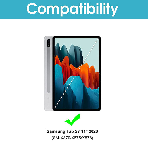 HK-T870T Wireless Keyboard Case For Samsung Galaxy Tab S7 - 8