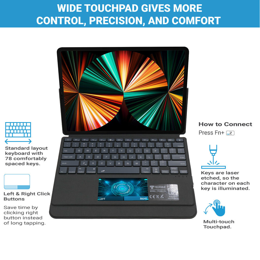 Concept-Kart-TECPHILE-J3129D-Wireless-Keyboard-Case-for-iPad-Black-20-_2
