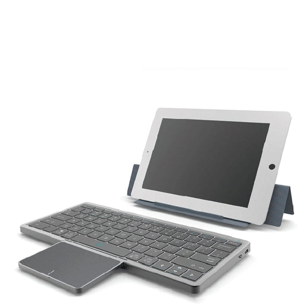 TECPHILE - KF8700 Wireless Keyboard with Foldable Case - 10