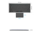 TECPHILE - KF8700 Wireless Keyboard with Foldable Case - 8