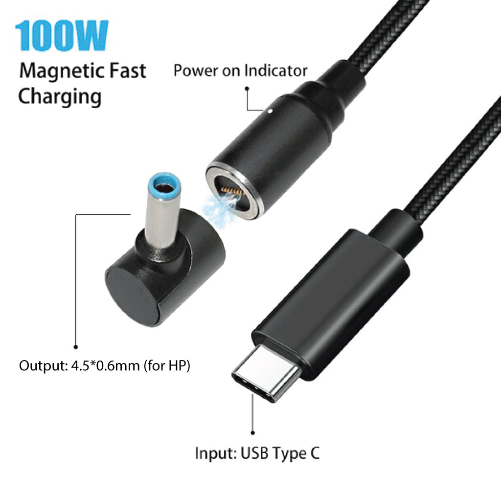 Concept-Kart-TECPHILE-Magnetic-Adapter-with-100W-Charging-Cable-for-HP-Laptop-Black-8-_1