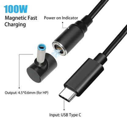 Concept-Kart-TECPHILE-Magnetic-Adapter-with-100W-Charging-Cable-for-HP-Laptop-Black-8-_1