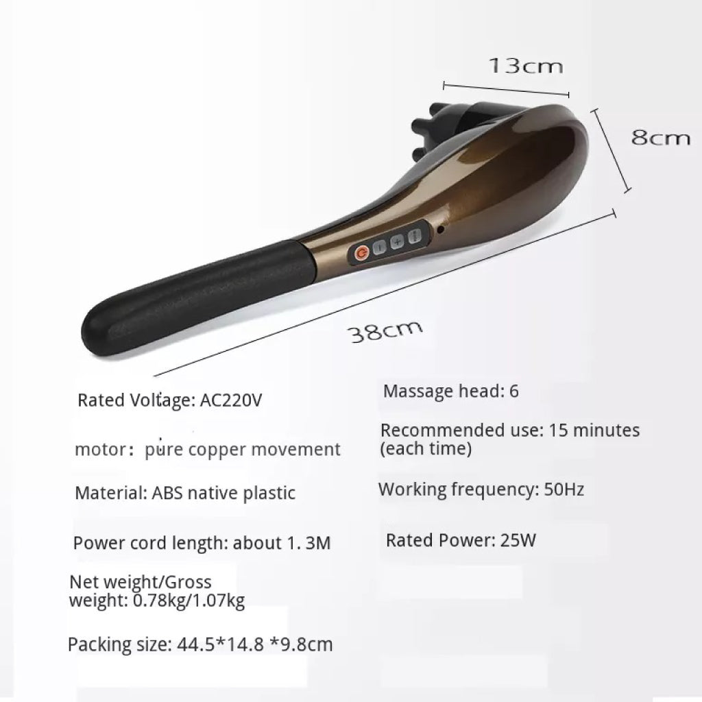 Concept-Kart-TECPHILE-P-0442-Wireless-HandHeld-Massage-Hammer-Black-Brown-1_6