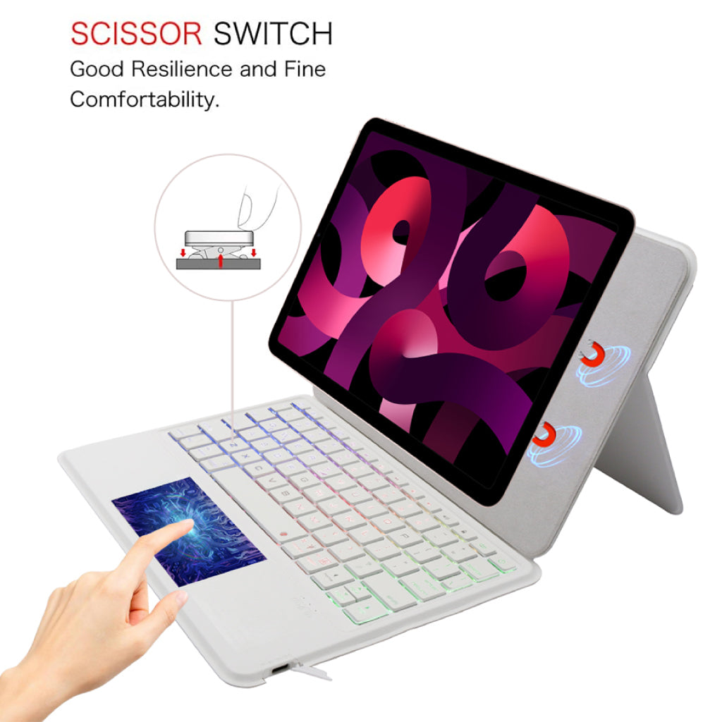 TECPHILE P109 Magnetic Wireless Keyboard Case for iPad | Concept Kart