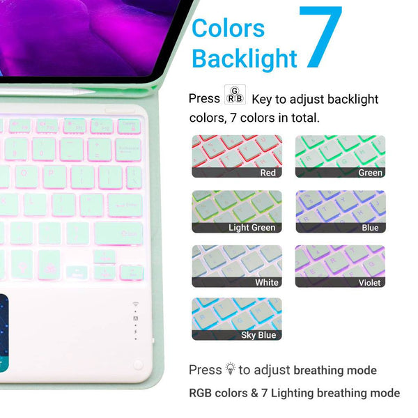 TECPHILE - PS11T Wireless Keyboard Case For iPad - 18