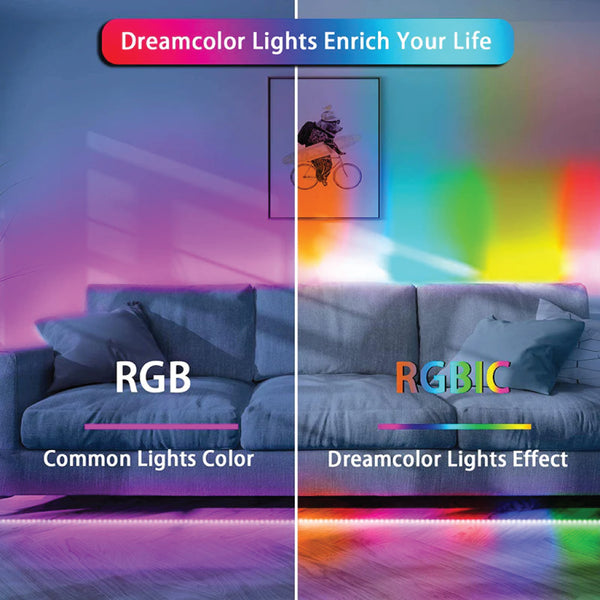 TECPHILE - RGBWIC LED Strip Light - 15