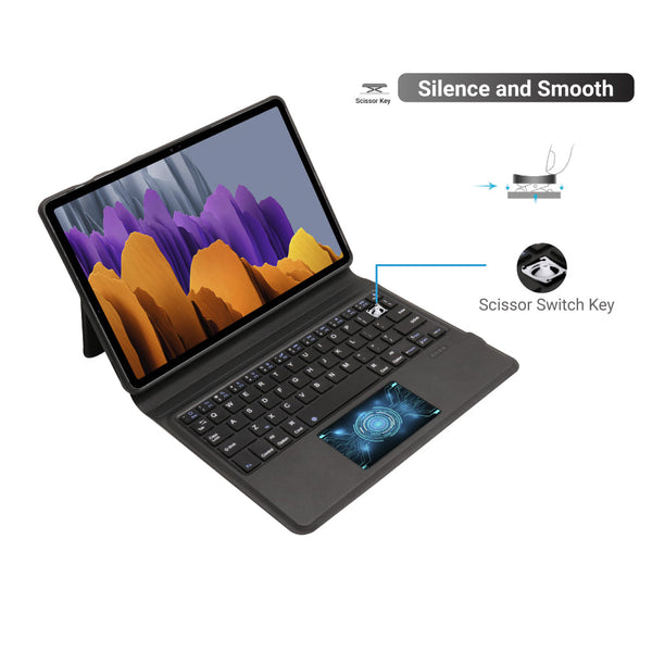 TECPHILE - S-X700 Wireless Keyboard Case for Samsung Tab S7/S8 - 5