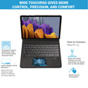 TECPHILE - S-X700 Wireless Keyboard Case for Samsung Tab S7/S8 - 3