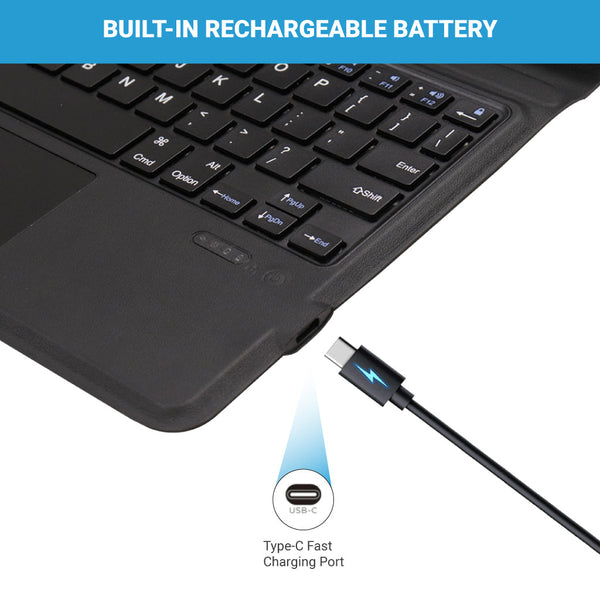 TECPHILE - S-X700 Wireless Keyboard Case for Samsung Tab S7/S8 - 4