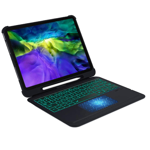 TECPHILE - T207D Wireless Keyboard Case for iPad